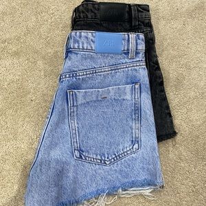 2 pack Zara jean shorts